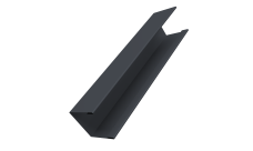 Крышка жалюзи Milan Slim 0,45 Drap-double TX RAL 7024 мокрый асфальт (2м)