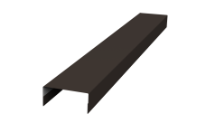 Ламель лицевая стартовая/финишная забора жалюзи Texas 55мм для калиток и ворот (с заполнением ламелями 125) Grand Line 0,5 PurPro Matt 275 RR 32 темно-коричневый