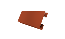 Планка H-образная Экобрус Grand Line 0,45 Drap TX RAL 8004 терракота (2м)