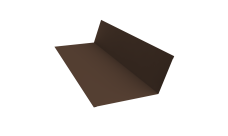 Планка примыкания 150х250 0,45 Drap TX RAL 8017 шоколад (2м)