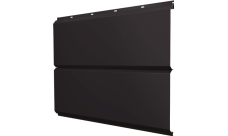 Софит металлический ЭкоБрус new Grand Line без перфорации 0,45 PE с пленкой RR 32 темно-коричневый