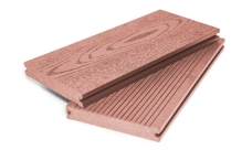 Террасная доска ДПК Grand Line 140мм Массив вельвет и тиснение под дерево Терракот 4м (БШТ)