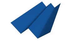 Угол внутренний фибросайдинга Slim 0,5 Satin с пленкой RAL 5005 сигнальный синий (2м)