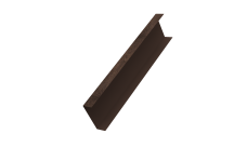 Декоративная накладка на столб универсальная 80х80 для забора жалюзи Grand Line 0,45 Print Premium Antique Wood TwinColor (3м)