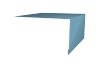 Планка околооконная простая 250х75 0,45 Drap TX RAL 5024 пастельно-синий (2м)