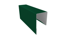 Планка П-образная заборная 17 Grand Line 0,5 PE lite с пленкой RAL 6005 зеленый мох (2,5м)