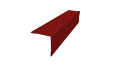 Планка завершающая 50х50 для забора жалюзи Milan Grand Line 0,7 PE RAL 3011 коричнево-красный (3м)