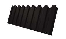 Профнастил С20A фигурный 0,45 Drap RAL 9005 черный