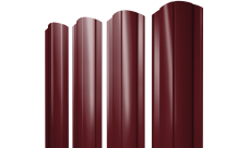 Штакетник Круглый фигурный Grand Line 0,5 Satin Matt TX RAL 3005 красное вино