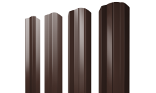 Штакетник М-образный A фигурный Grand Line 0,5 Satin RAL 8017 шоколад