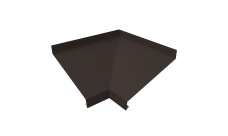 Угол отлива внутренний 150 0,5 PurPro Matt 275 с пленкой RR 32 темно-коричневый