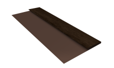 Планка стартовая Блок-Хаус новый Grand Line 0,45 Принт Премиум Античный дуб TwinColor (2м)