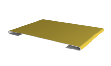 Планка стыковочная Grand Line 0,45 PE с пленкой RAL 1018 цинково-желтый (2м)