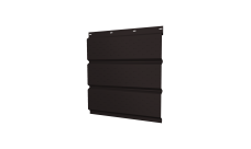 Софит металлический Grand Line полная перфорация 0,5 Velur X с пленкой RAL 9005 черный