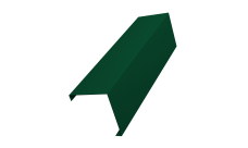 Декоративная накладка на столб универсальная угловая 80х80 для забора жалюзи 0,45 PE-Double RAL 6005 зеленый мох (2м)