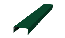 Ламель лицевая стартовая/финишная забора жалюзи Texas 55мм для калиток и ворот (с заполнением ламелями 125) 0,45 PE RAL 6005 зеленый мох