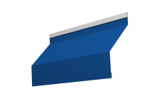 Ламель забора жалюзи Milan new Grand Line 0,45 PE с пленкой RAL 5005 сигнальный синий