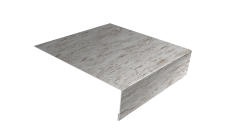 Планка лобовая/околооконная простая 190х50 Grand Line 0,45 Print Elite Snow Wood TwinColor (2м)