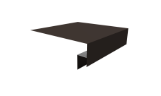 Планка околооконная сложная Блок-Хаус new 250х50х27 Grand Line 0,45 Drap TX RR 32 темно-коричневый (3м)