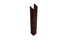 Стойка жалюзи Texas для монтажа с крепежным вкладышем 0,45 Print Elite Cherry Wood TwinColor (2,5м)