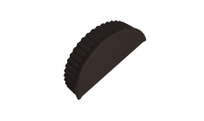 Заглушка малая торцевая 0,45 PE RR 32 темно-коричневый