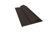 Планка финишная Блок-Хаус новый Grand Line 0,5 Атлас с пленкой RR 32 темно-коричневый (2м)