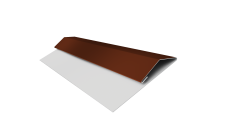 Планка стартово-финишная Экобрус, Экобрус новый Grand Line 0,5 Сатин с пленкой RAL 3009 оксидно-красный (3м)