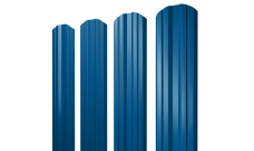 Штакетник Twin фигурный 0,4 PE RAL 5005 сигнальный синий