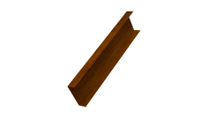 Декоративная накладка на столб универсальная 60х60 для забора жалюзи 0,45 Print-double Premium Golden Wood Intense F (1,8м)