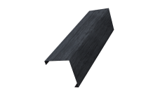 Декоративная накладка на столб универсальная угловая 62х55 для забора жалюзи Grand Line 0,45 Print Premium Grey Wood TwinColor (2м)