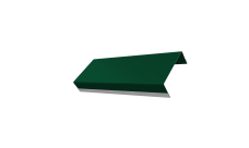 Ламель обратная стартовая/финишная забора жалюзи Texas 53мм для калиток и ворот (с заполнением ламелями 125) 0,45 Drap TX RAL 6005 зеленый мох