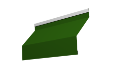 Ламель забора жалюзи Milan new 0,45 PE с пленкой RAL 6002 лиственно-зеленый