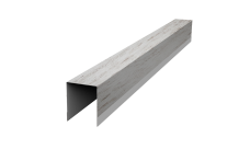 Планка опорная составная внутренняя для забора жалюзи Palermo 0,45 Print Elite Snow Wood TwinColor (1,8м)