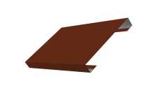 Ламель лицевая стартовая/финишная забора жалюзи Texas 80мм для калиток и ворот (с заполнением ламелями 150) Grand Line 0,45 PE RAL 3009 оксидно-красный