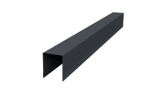 Планка опорная составная внутренняя Palermo 0,45 Drap-double TX RAL 7024 мокрый асфальт (2м)