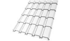 Профиль волновой "Квадро профи" ("Quadro Profi") в02 0,45 ПЭ RAL 9003 сигнальный белый