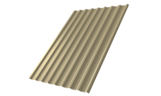 Профнастил С20R 0,45 PE RAL 1014 слоновая кость