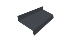 Отлив простой 70 Grand Line 0,5 PurLite матовый RAL 7024 мокрый асфальт (2м)