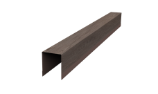 Планка опорная составная внутренняя для забора жалюзи Palermo 0,45 Print Elite White Wood TwinColor (1,8м)