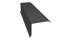 Планка торцевая 80х100 Grand Line 0,45 Drap TX RAL 7016 антрацитово-серый (3м)