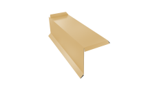 Планка торцевая сегментная 30мм Левая 0,45 PE lite с пленкой RAL 1014 слоновая кость