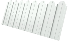 Профнастил C10A фигурный Grand Line 0,5 Satin RAL 9003 сигнальный белый