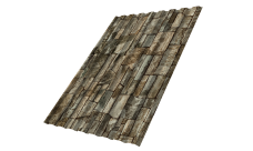 Профнастил С20A Grand Line 0,45 Print Elite с пленкой Fine Stone TwinColor