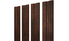 Штакетник Twin с прямым резом Grand Line 0,45 Print Premium Cherry Wood Dark FTC