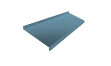 Отлив простой 250 Grand Line 0,45 Drap ТХ RAL 5024 пастельно-синий (2м)