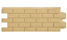 Фасадная панель Grand Line Состаренный кирпич Classic песочный