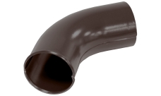 Колено стока 100мм матовый RAL 8017
