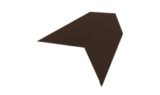 Планка карнизная широкая 100х85 Grand Line 0,45 Drap-double TX RAL 8017 шоколад (2м)