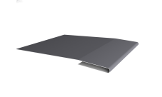 Планка начальная Grand Line 0,45 Drap RAL 7004 сигнальный серый (2м)