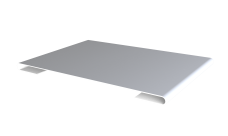 Планка стыковочная 0,45 PE-Double с пленкой RAL 9003 сигнальный белый (2м)